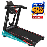 Maxpro Ascend Pro BLDC Treadmill For Home Use (PTA230M) | With Massager | 120kgs | 15-Level Auto-Incline