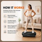 Maxpro Vibration Plate Massager Exercise Machine (MP-VP001)