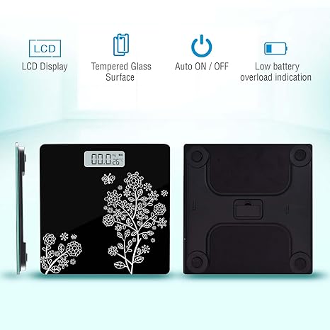 MAXPRO Flora Digital Weight Scale for body weight WC134 - Maxpro Fitness Equipments