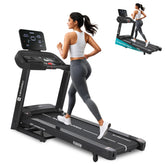 Maxpro Fusion 4.5 HP Peak DC Motor, 15 Level Auto Incline Treadmill for Home Gym,Free Diet Plan,Max.Speed 14km/hr,Max. User Weight 110kgs,Fit Show App Support, LCD Display for Home use (PTM405I) - Maxpro Fitness Equipments