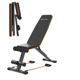 Maxpro MP-AB301 MAXBENCH | Commercial Grade Adjustable & Foldable Gym Bench for Full Body Strength Training