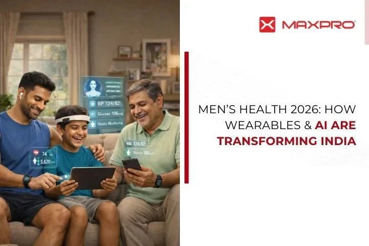 Men's Health 2026: How Wearables &AI are Transforming India - Maxpro Fitness Equipments