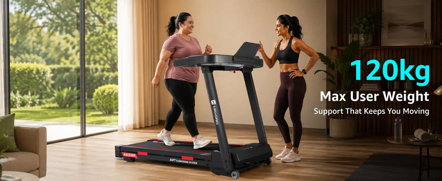 Maxpro Ascend 15-Level Auto Incline BLDC Treadmill For Home (PTA230)