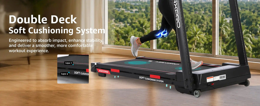 Maxpro Ascend 15-Level Auto Incline BLDC Treadmill For Home (PTA230)