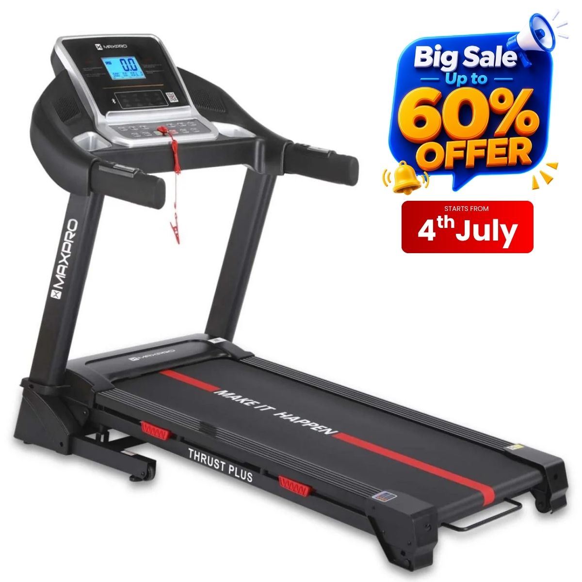 Maxpro Thrust Plus Treadmill for Home Use-Ultimate Cardio Experience