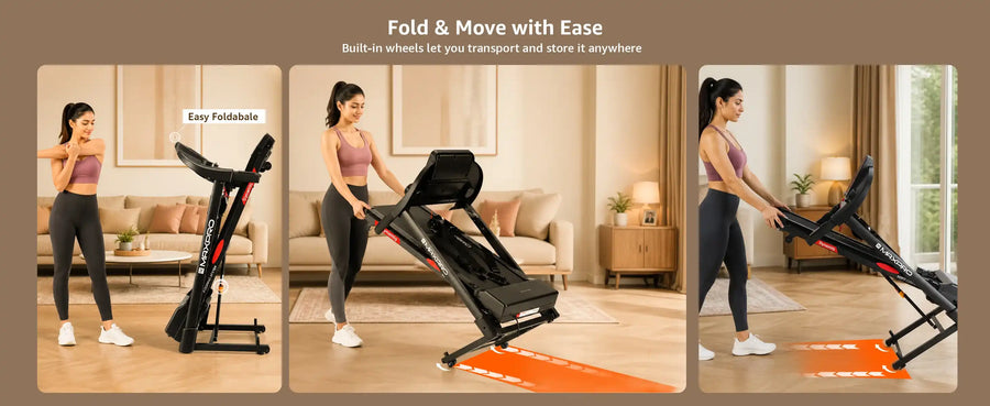 Maxpro Dynamiq PTA406 5.5HP BLDC treadmill For Home | 15 Level Auto-Incline | 130kg Weight Capacity