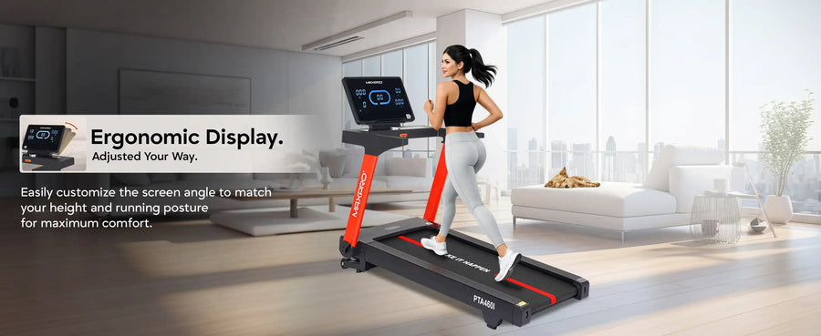 Maxpro PTA460I Auto Treadmill for Home (6 HP Peak Power Auto Incline, 15 levels, Bluetooth App Support, Speed 18 kmph) Best Running Machine for Home Gym  |User Weight 140 kgs