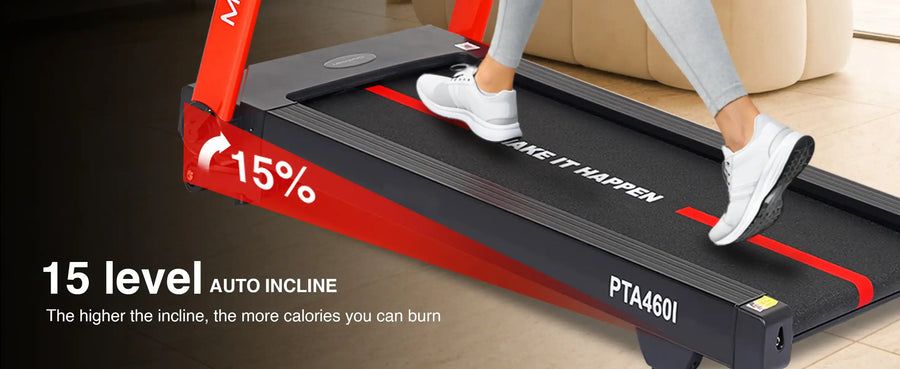 Maxpro PTA460I Auto Treadmill for Home (6 HP Peak Power Auto Incline, 15 levels, Bluetooth App Support, Speed 18 kmph) Best Running Machine for Home Gym  |User Weight 140 kgs
