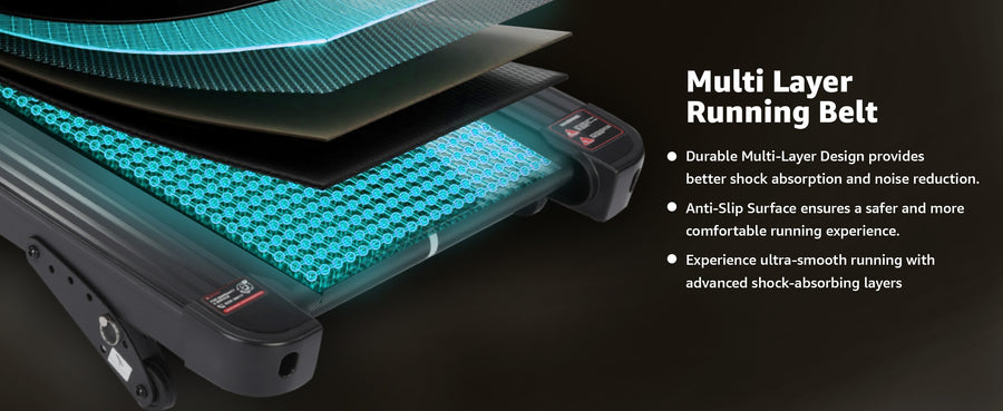 Maxpro Impact Run Multifunction Foldable Treadmill for Home Gym with Massager | 110kg Capacity(PTM600M)