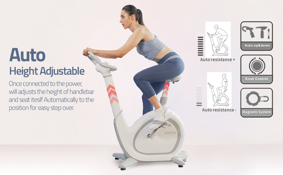 Buy SD01 SNAILCLE Smart Exercise Bike for all fitness levels at home
