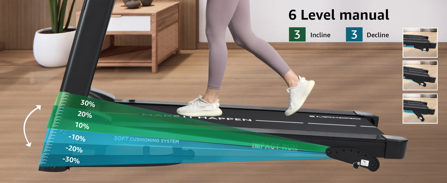 Maxpro Impact Run Multifunction Foldable Treadmill for Home Gym with Massager | 110kg Capacity(PTM600M)