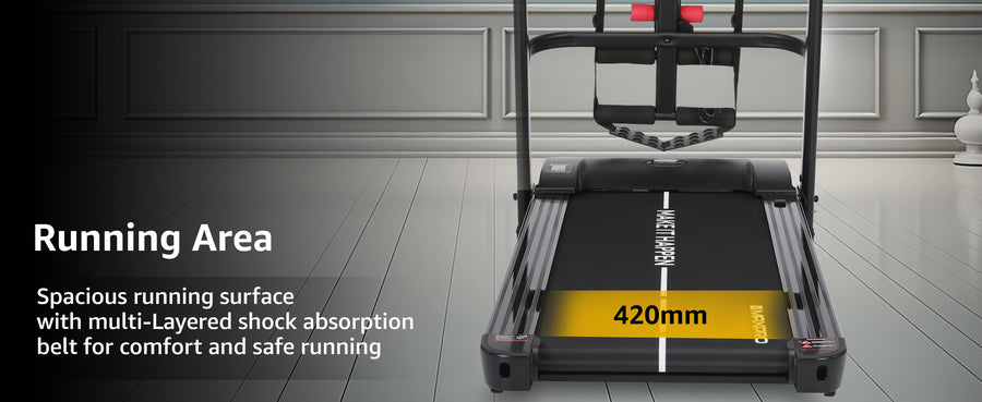 Maxpro Impact Run Multifunction Foldable Treadmill for Home Gym with Massager | 110kg Capacity(PTM600M)