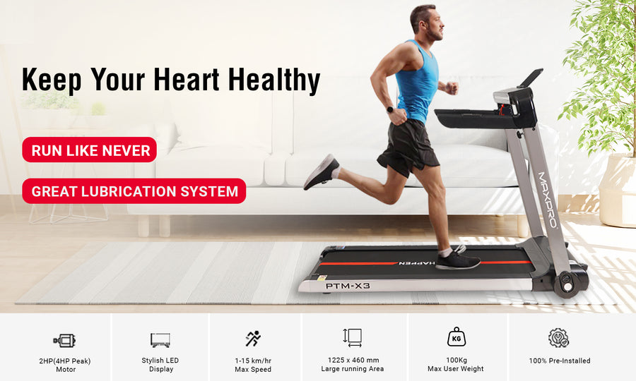 PTMX3 PLUS TREADMILL MAX USER WEIGHT 100 KGS