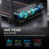 Buy Maxpro AURA PTM1200 Treadmill For Home Use | 4HP BLDC Motor | 110kg | Foldable