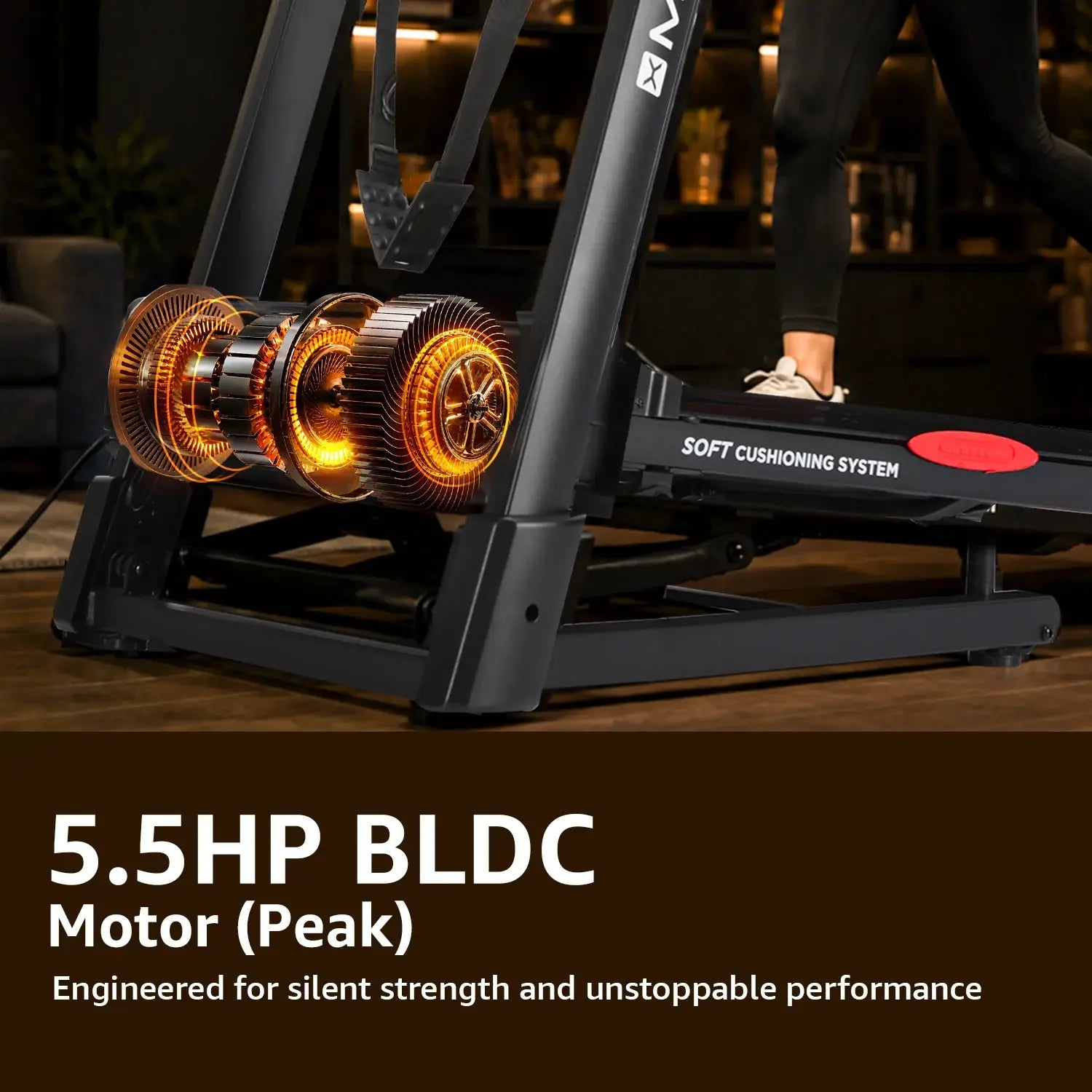 Maxpro Dynamiq bldc treadmill for home