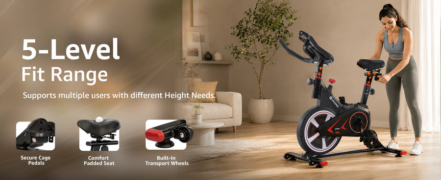 Maxpro MP007 Home Spin Bike with 100 kg User Capacity