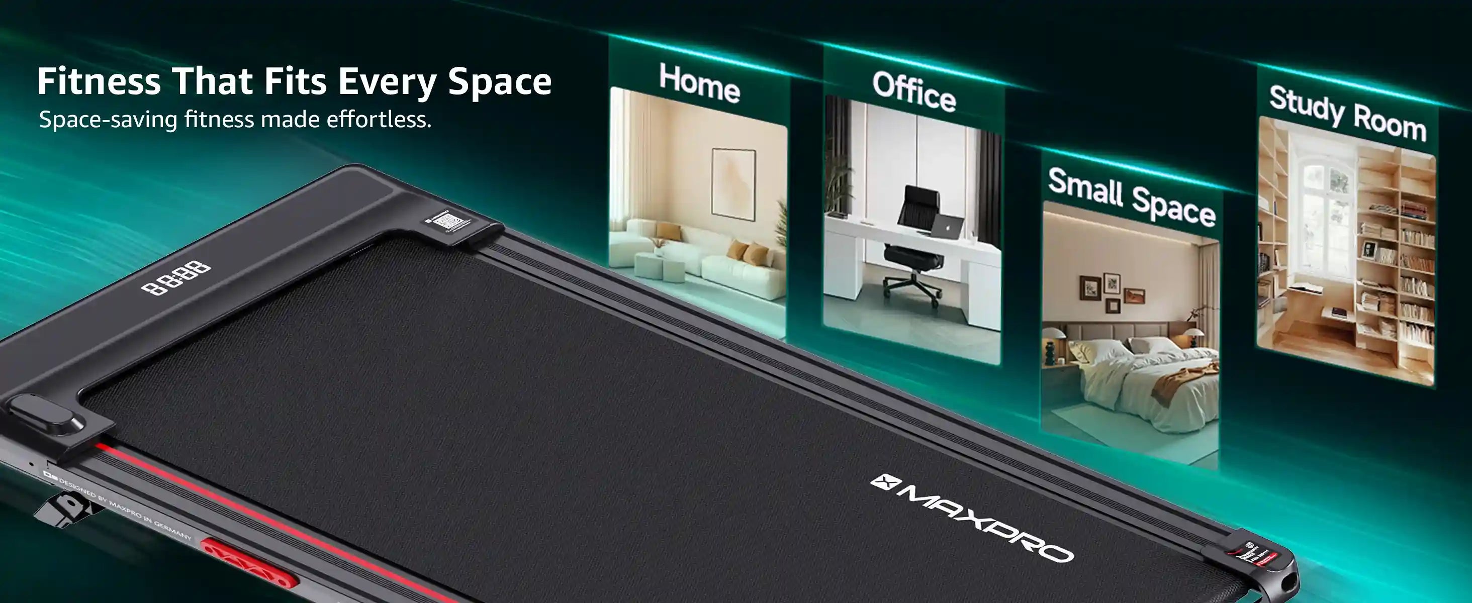 Maxpro Walkpad MX For Home Use | 3.5HP BLDC Motor | 110kgs Weight Capacity( MAX001)