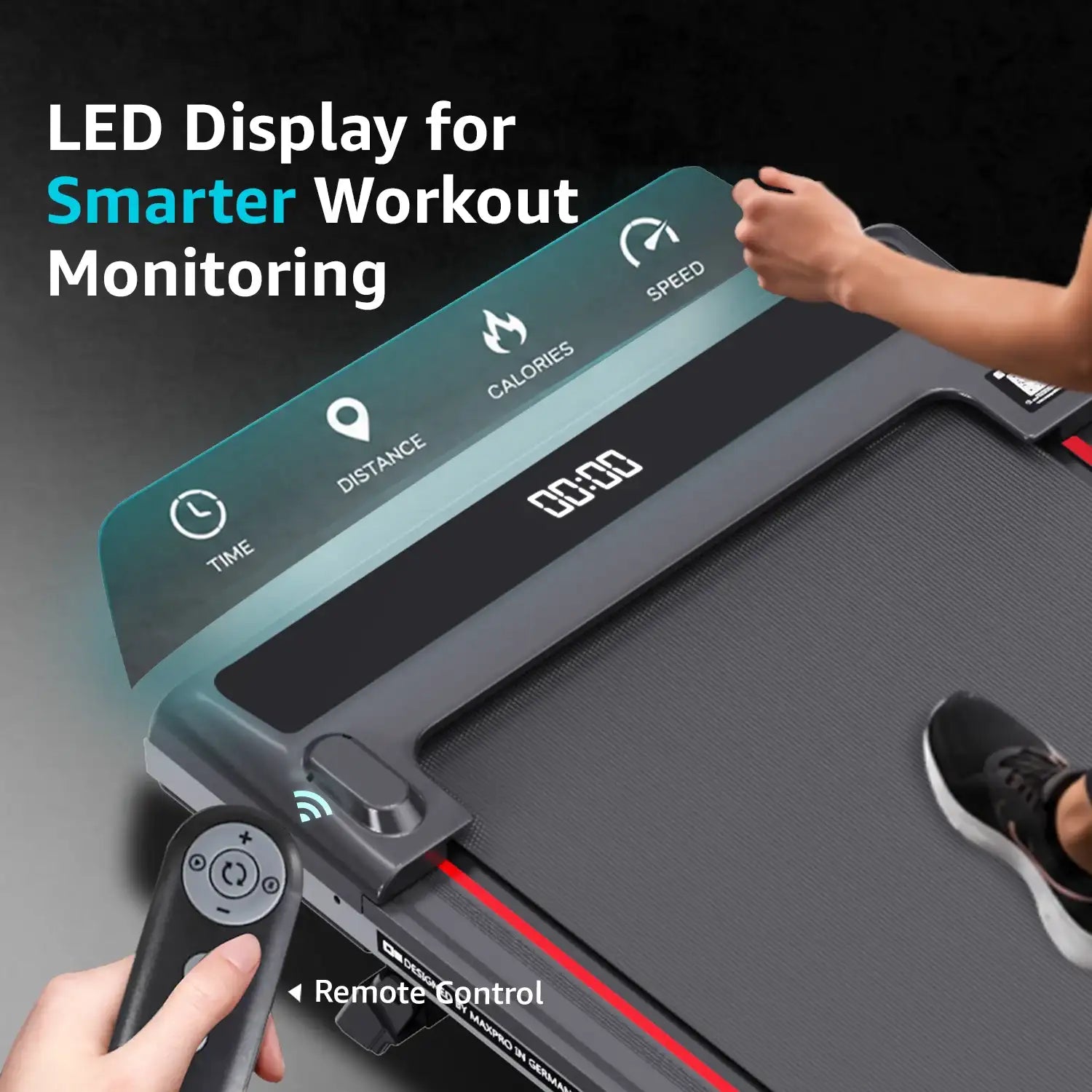 Maxpro MX WALKNG pad for homw with smarter led display