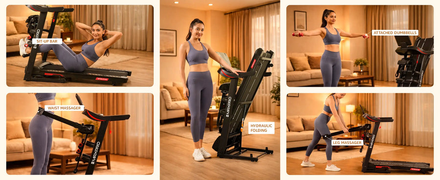 Maxpro Optira Plus PTA450M BLDC Motor Auto-incline Treadmill For Home Use