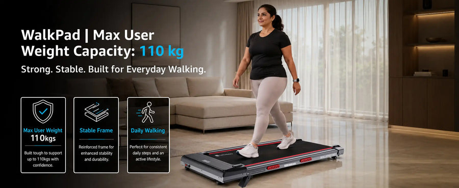 Maxpro Walkpad MX For Home Use | 3.5HP BLDC Motor | 110kgs Weight Capacity( MAX001)
