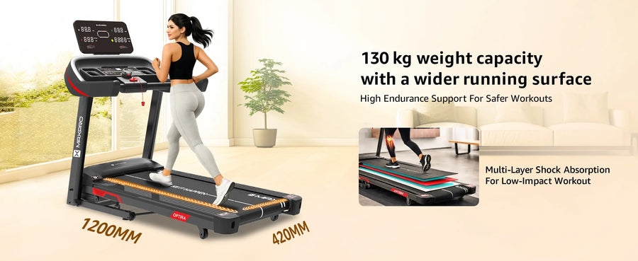 Maxpro Optira PTA450 BLDC Motor 16-Level Auto-Incline Treadmill