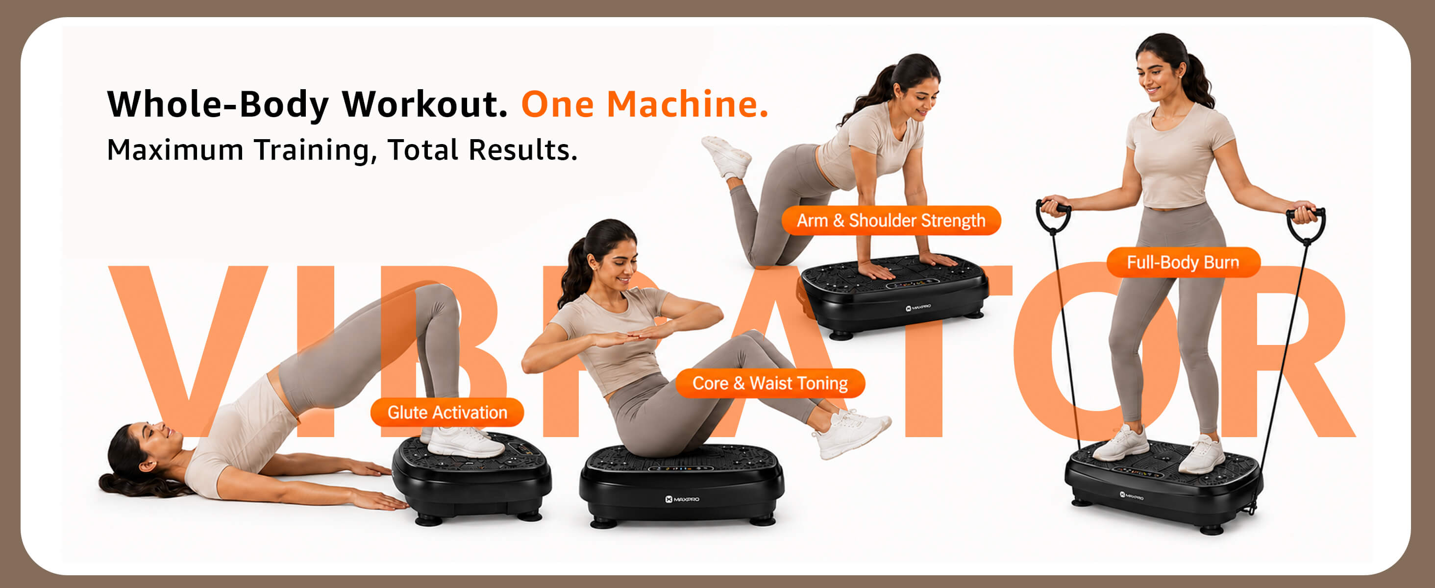 Maxpro Vibration Plate Massager Exercise Machine (MP-VP001)