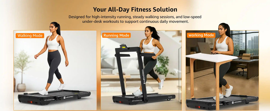 Maxwel PTM200 4.5HP Peak 3-in-1 Foldable Treadmill for Home With Remote Control & Walking pad (Max.User Weight 120kgs)