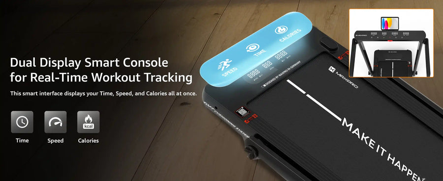 Maxwel PTM200 4.5HP Peak 3-in-1 Foldable Treadmill for Home With Remote Control & Walking pad (Max.User Weight 120kgs)
