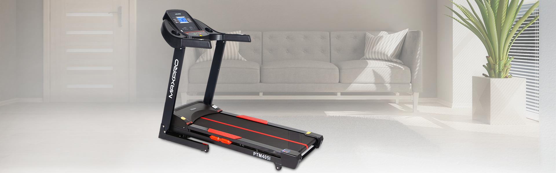 Dc Motor Treadmill Max User Weight 120 Kgs PTM 405I Treadmill