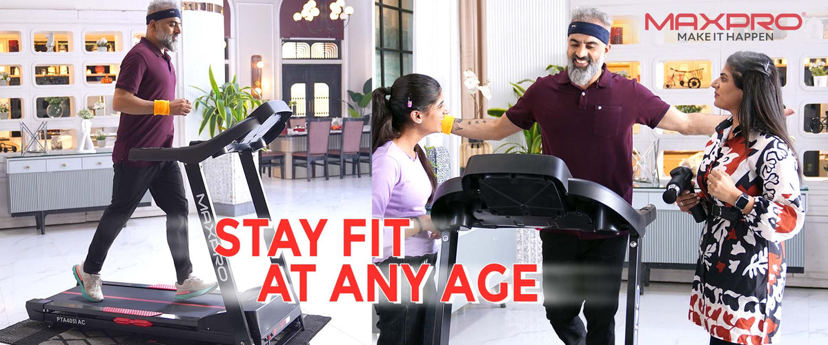 Maxpro Torque Plus AC Motorized Treadmill For Home | 5HP Peak | Auto Incline | 120kg | 16km/h | PTA405IAC