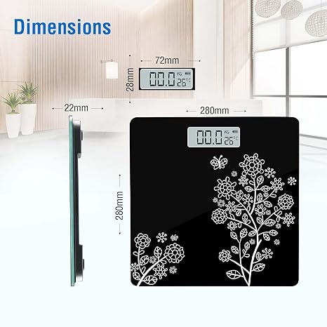MAXPRO Flora Digital Weight Scale for body weight WC134 - Maxpro Fitness Equipments