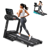 Maxpro Fusion 4.5 HP Peak DC Motor, 15 Level Auto Incline Treadmill for Home Gym,Free Diet Plan,Max.Speed 14km/hr,Max. User Weight 110kgs,Fit Show App Support, LCD Display for Home use (PTM405I) - Maxpro Fitness Equipments