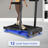 MAXPRO Glide Walking Pad 3 in 1 Foldable Under Desk Treadmill With Remote Control - Max User Weight 120kgs - Maxpro Fitness Equipments