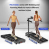 MAXPRO Glide Walking Pad 3 in 1 Foldable Under Desk Treadmill With Remote Control - Max User Weight 120kgs - Maxpro Fitness Equipments