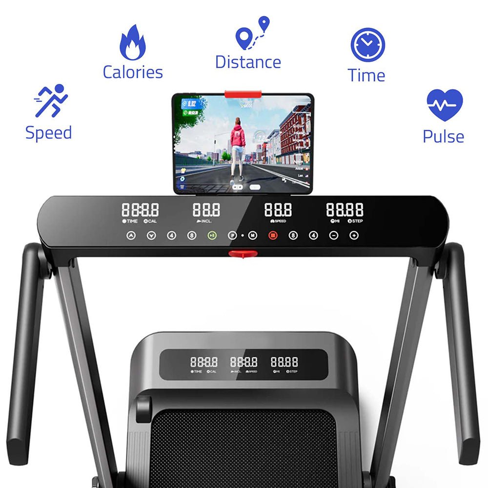 MAXPRO Glide Walking Pad 3 in 1 Foldable Under Desk Treadmill With Remote Control - Max User Weight 120kgs - Maxpro Fitness Equipments