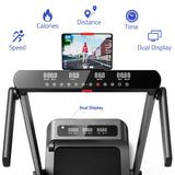 MAXPRO Glide Walking Pad 3 in 1 Foldable Under Desk Treadmill With Remote Control 