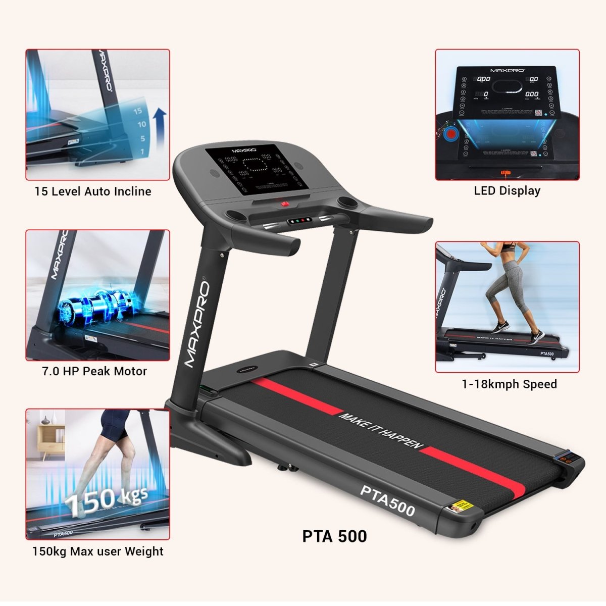 Fitness Equipment Gintell Treadmill Price SporTrek Treadmill – GINTELL