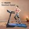 MAXPRO IMPACT by Treadmill for Home Use (4.5 HP Peak, Max User Weight: 110 Kg, 3 level Manual Incline) with 1 Year Warranty (Black) Best Running machine for home gym with Led Display (PTM 405A) - Maxpro Fitness Equipments