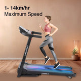 MAXPRO IMPACT by Treadmill for Home Use (4.5 HP Peak, Max User Weight: 110 Kg, 3 level Manual Incline) with 1 Year Warranty (Black) Best Running machine for home gym with Led Display (PTM 405A) - Maxpro Fitness Equipments