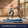 MAXPRO IMPACT by Treadmill for Home Use (4.5 HP Peak, Max User Weight: 110 Kg, 3 level Manual Incline) with 1 Year Warranty (Black) Best Running machine for home gym with Led Display (PTM 405A) - Maxpro Fitness Equipments