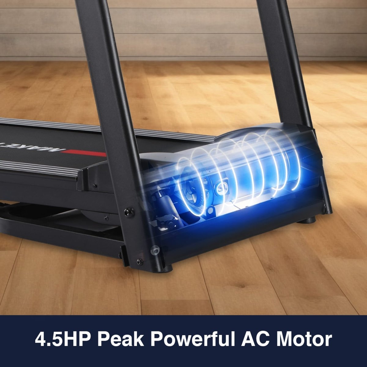 MAXPRO IMPACT by Treadmill for Home Use (4.5 HP Peak, Max User Weight: 110 Kg, 3 level Manual Incline) with 1 Year Warranty (Black) Best Running machine for home gym with Led Display (PTM 405A) - Maxpro Fitness Equipments