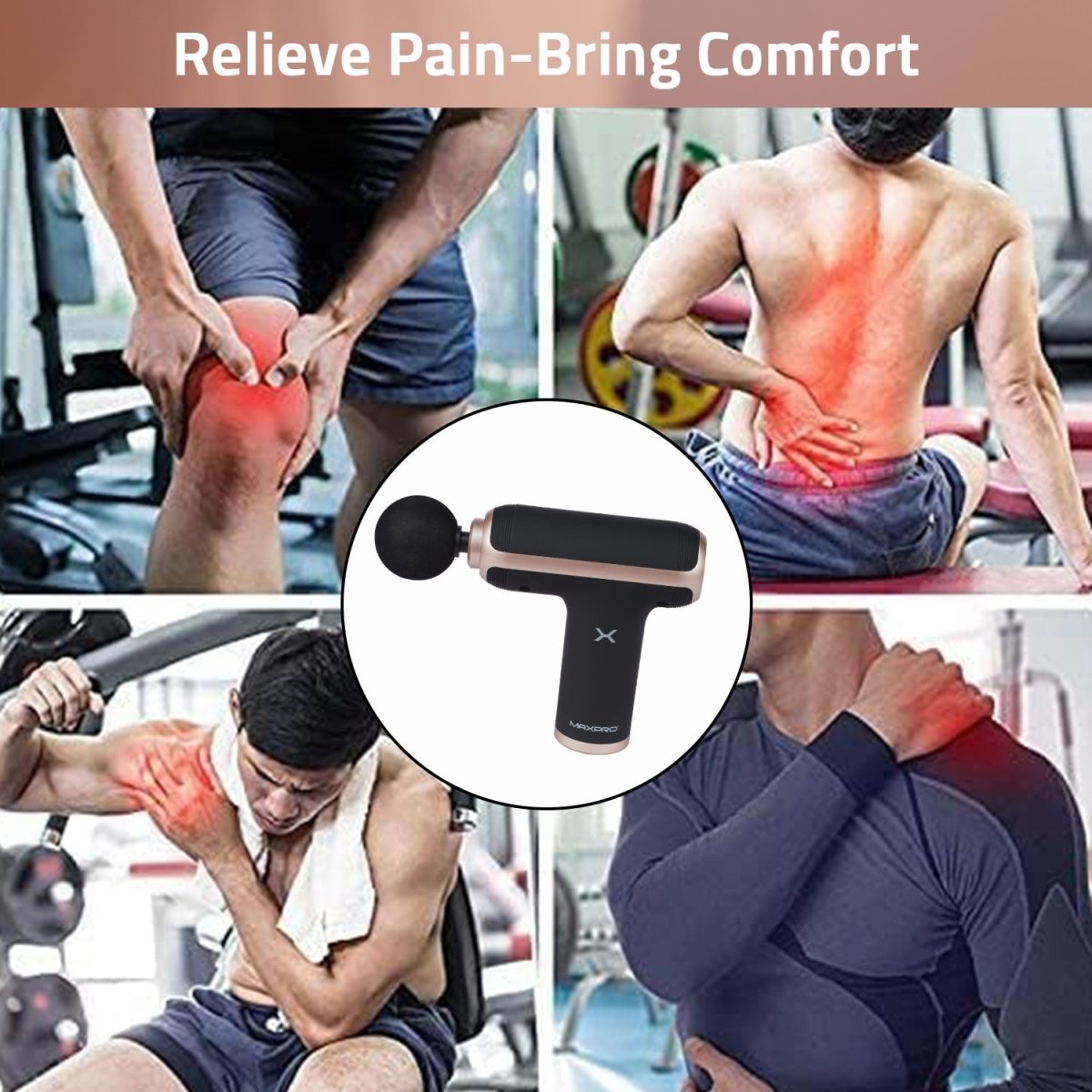 Maxpro Massager Gun MP - MG01 - Maxpro Fitness Equipments