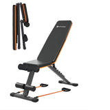 Maxpro MP-AB301 MAXBENCH | Commercial Grade Adjustable & Foldable Gym Bench for Full Body Strength Training