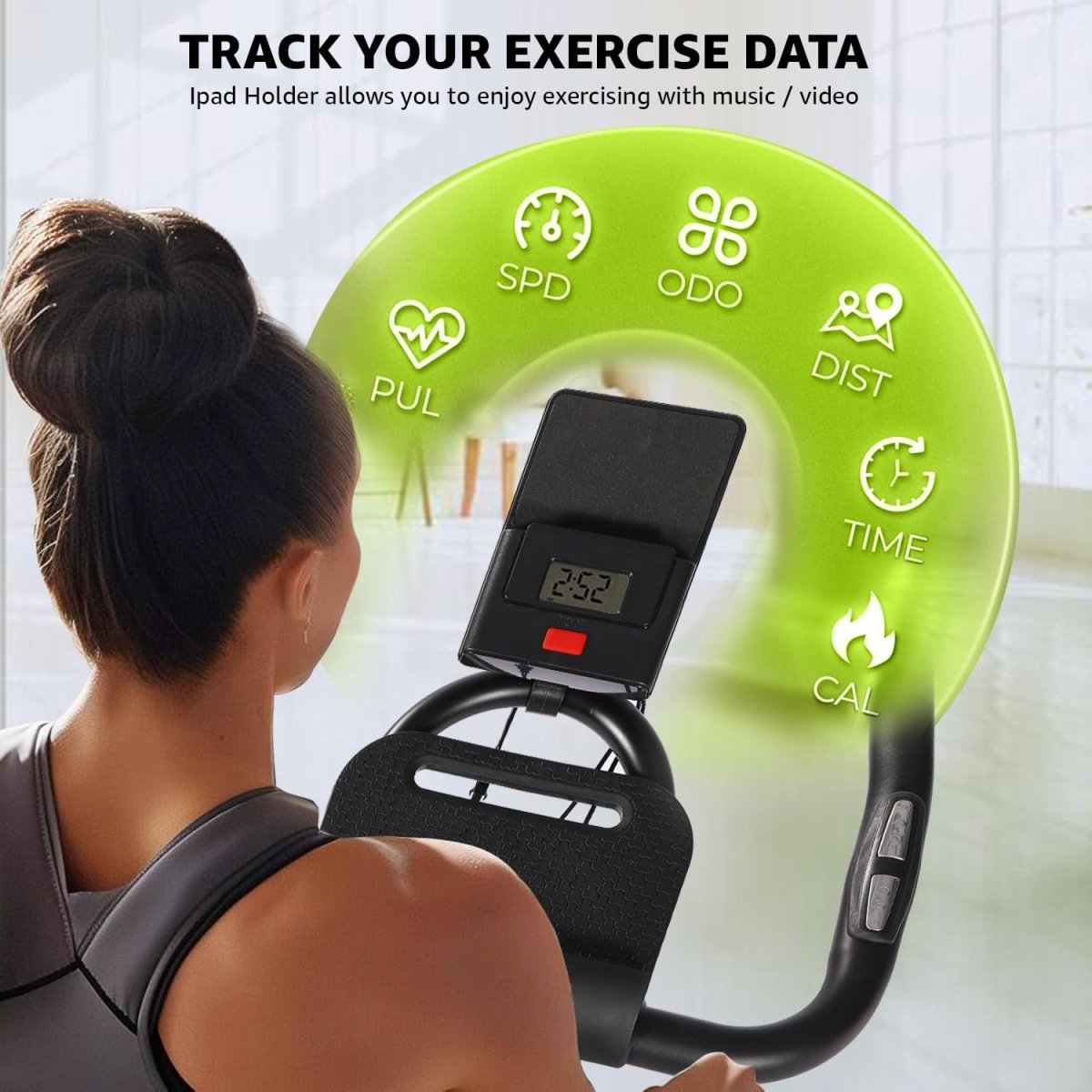 MAXPRO MP20 Spin Bike | Exercise Cycle for Home | 120KG Capacity | 8KG Flywheel | Adjustable Resistance | Silent Belt Drive | Comfortable Seat Cushion | Indoor Cardio Workout Fitness Bike - Maxpro Fitness Equipments