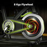 MAXPRO MP20 Spin Bike | Exercise Cycle for Home | 120KG Capacity | 8KG Flywheel | Adjustable Resistance | Silent Belt Drive | Comfortable Seat Cushion | Indoor Cardio Workout Fitness Bike - Maxpro Fitness Equipments
