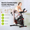 MAXPRO MP20 Spin Bike | Exercise Cycle for Home | 120KG Capacity | 8KG Flywheel | Adjustable Resistance | Silent Belt Drive | Comfortable Seat Cushion | Indoor Cardio Workout Fitness Bike - Maxpro Fitness Equipments
