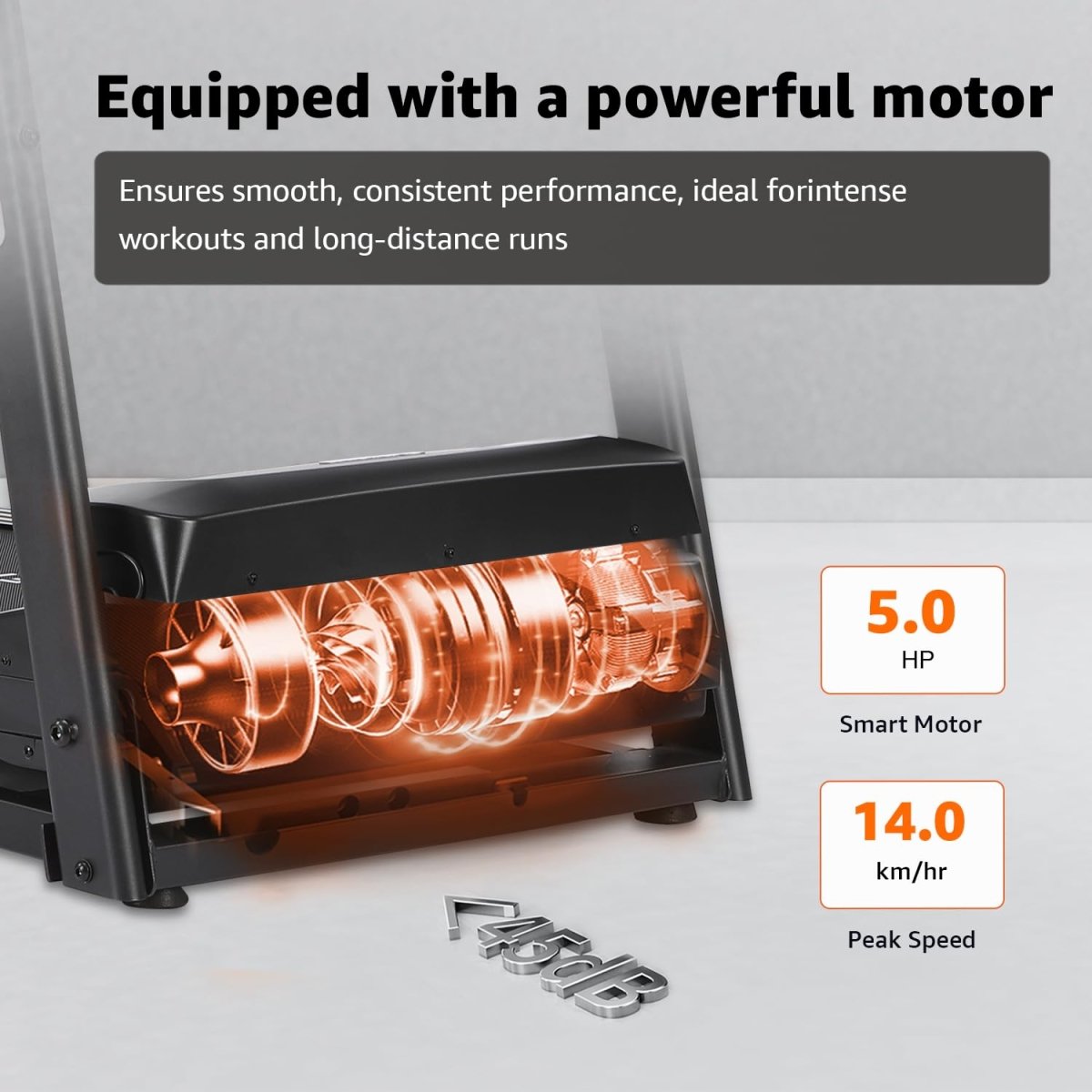 Maxpro PACE PRO PTM605M Treadmill – 5HP Peak DC Motor, 6 - Level Incline, 14km/h Speed, 110kg Capacity, Massager & FitShow App | Home Use Folding Running Machine - Maxpro Fitness Equipments