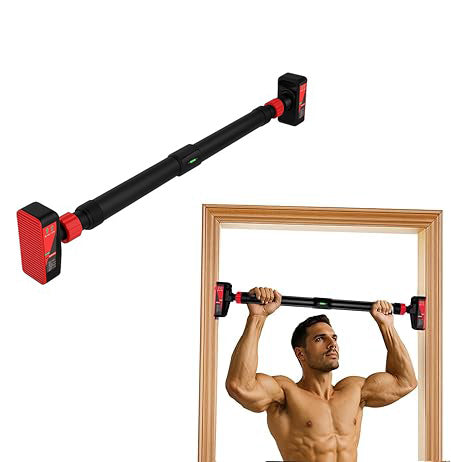 Maxpro Premium MP3002 Pull-Up Bars for Home Workout – Adjustable, Anti-Skid Grip, No-Drill Installation, Up to 200 kg Load Capacity