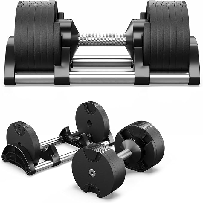 MAXPRO Round 20kg Adjustable Dumbbells, 1 Piece, Non - Slip Dumbbell, Easy Adjustable Weights (2kg to 20kgs),Home Strength Training, Home Gym, Fitness set for Men & Women - Maxpro Fitness Equipments