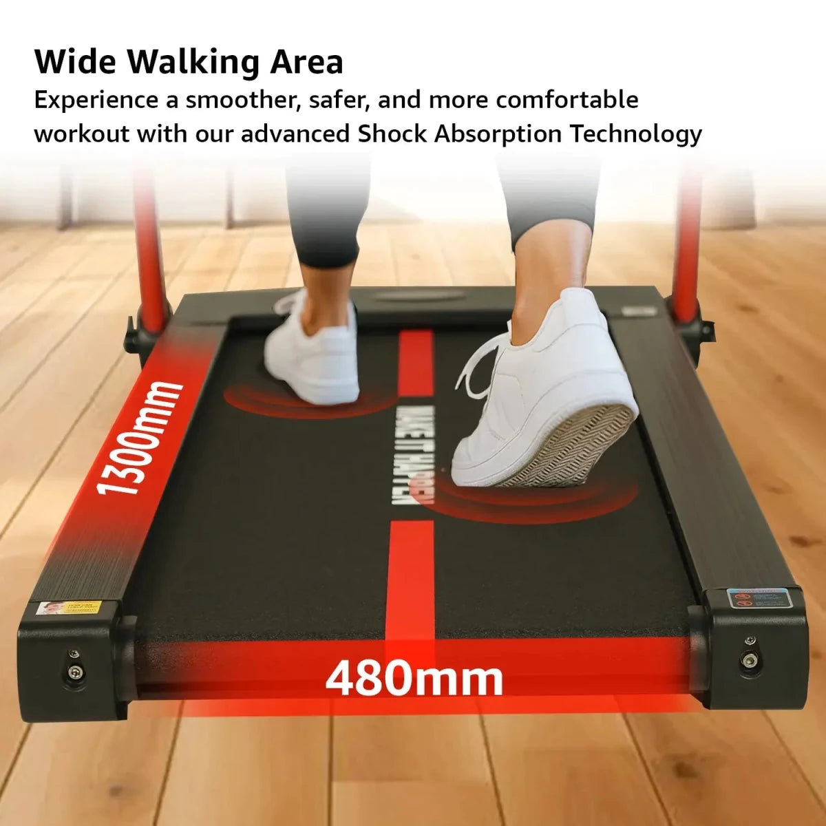 Maxpro Run Auto Treadmill for Home (6 HP Peak Power Auto Incline, 15 levels, Bluetooth App Support, Speed 18 kmph) Best Running Machine for Home Gym (PTA460I) | 1 Year Warranty | User Weight 140 kgs - Maxpro Fitness Equipments